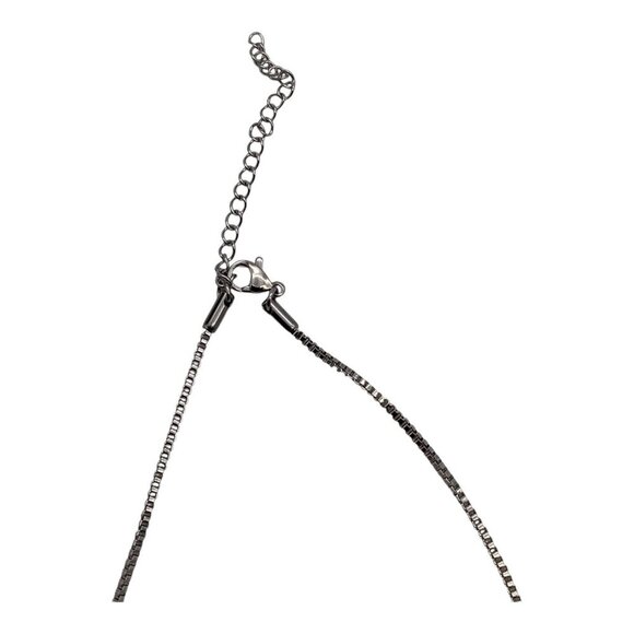 I Love My Grandma Locket Necklace‎ Chain With Charms Set 21in Sliver Tone 30mm - Picture 6 of 7